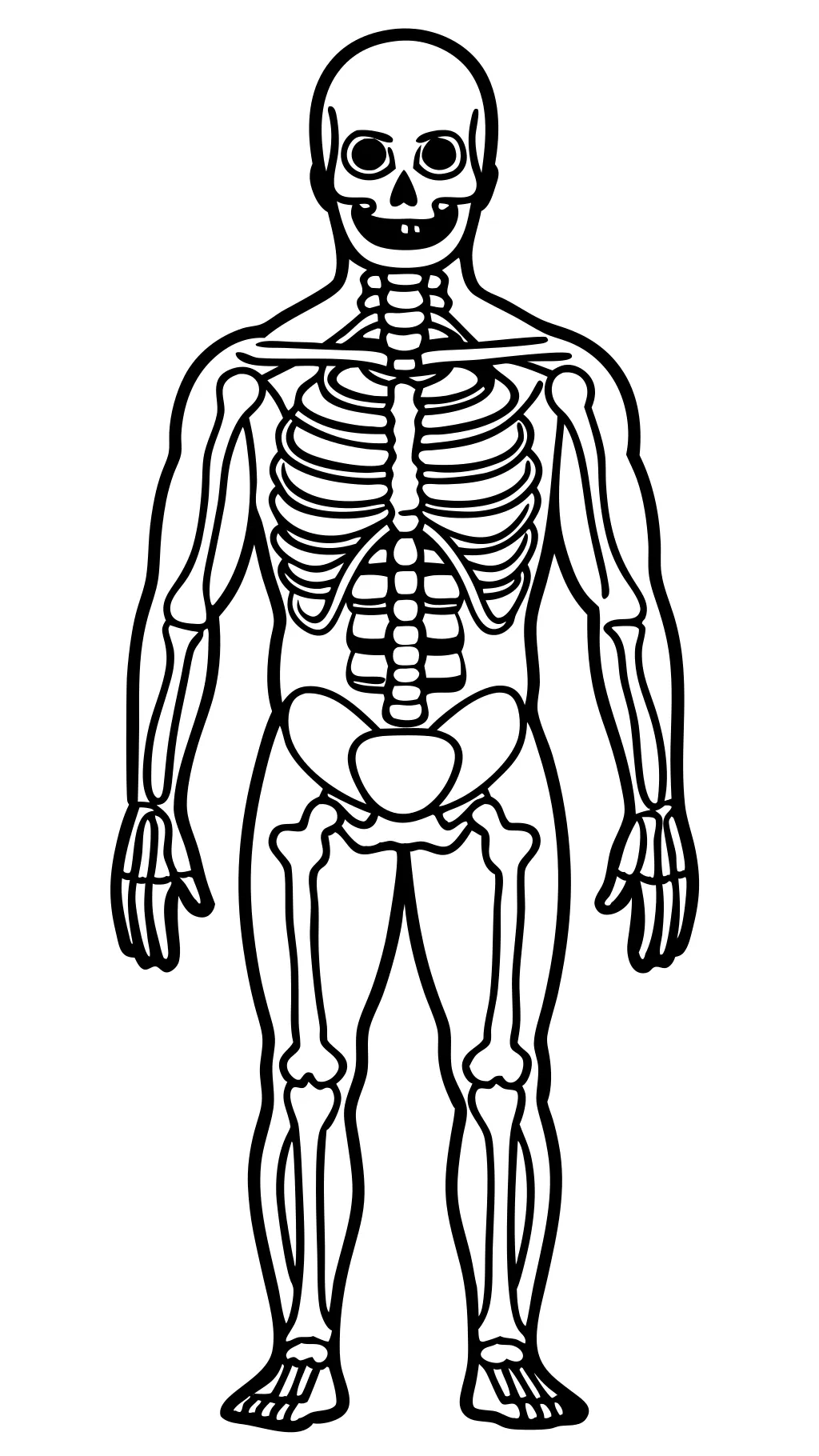 páginas para colorear de anatomía gratis